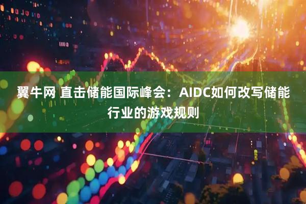 翼牛网 直击储能国际峰会:AIDC如何改写储能行业的游戏规则